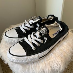 Black slip on converse
